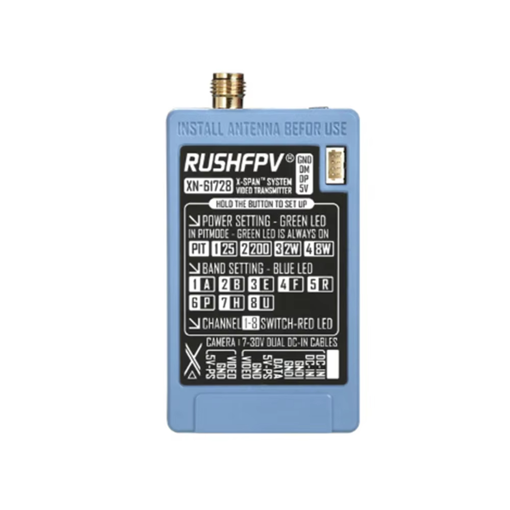 RUSHFPV 6.1‑7.2G 8W X61728 VTX - đánh giá và giá Fpv Drone Vtx
